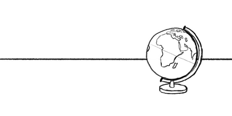 Illustration of a globe.