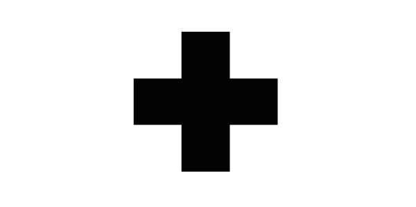 a plus sign